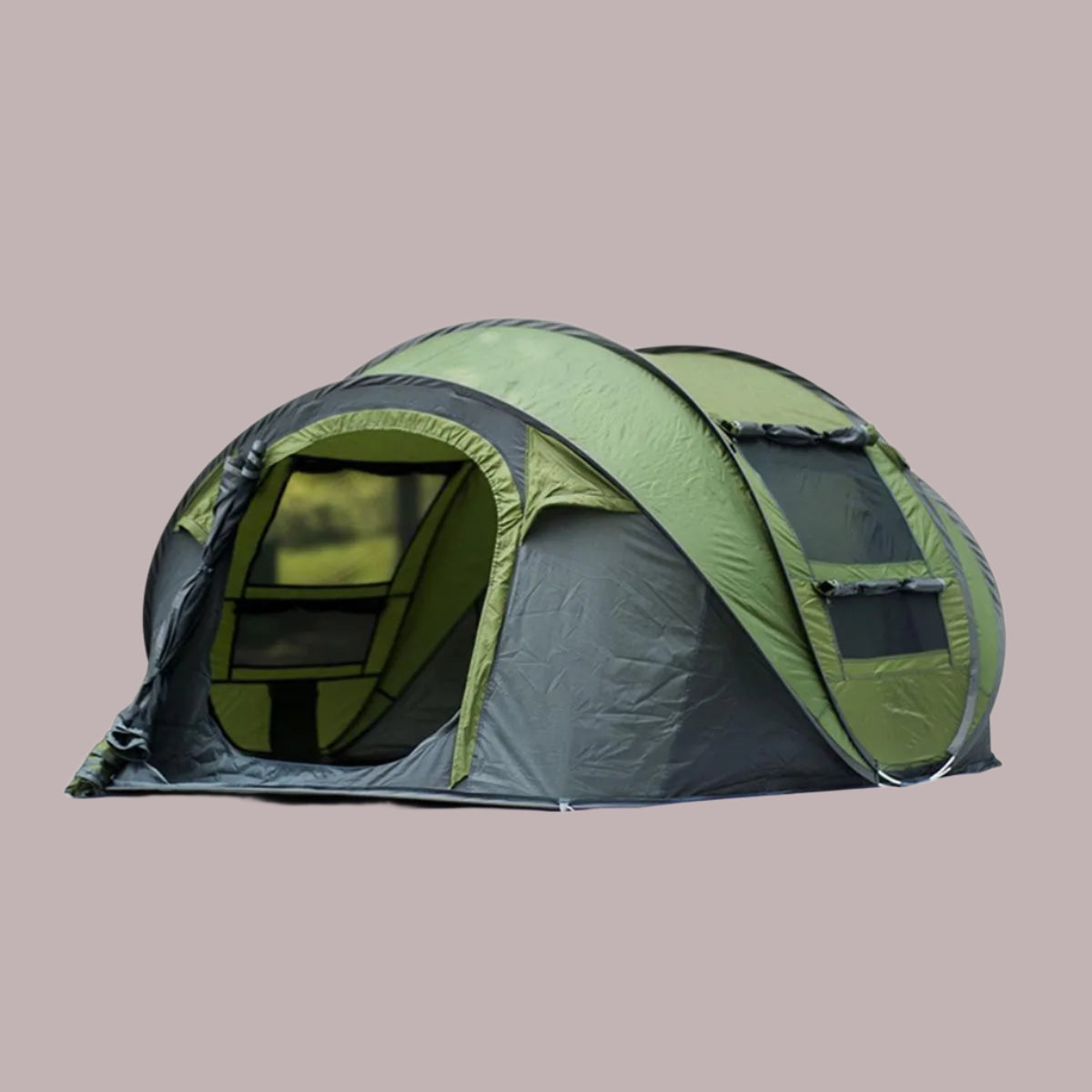 Cort pop-up Tourtecs PZ3 pentru 4-5 persoane, montaj rapid, poliester impermeabil, ideal pentru camping si excursii