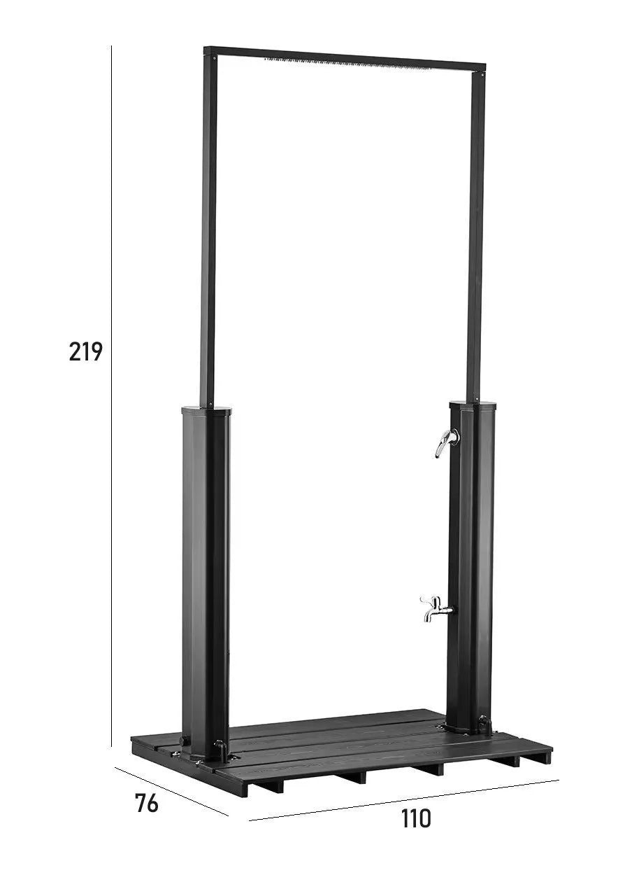 Dus de gradina Divit GD1, exterior, cu racord de apa si cap reglabil, ideal pentru gradina sau piscina