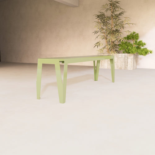 Bancuta metalica SPIC pentru terasa sau gradina, colorata si rezistenta la intemperii