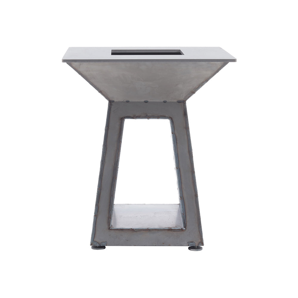 Gratar pe lemne model FOC SI PARA, realizat din otel, ideal pentru gatit si socializare in aer liber, cu husa de protectie inclusa