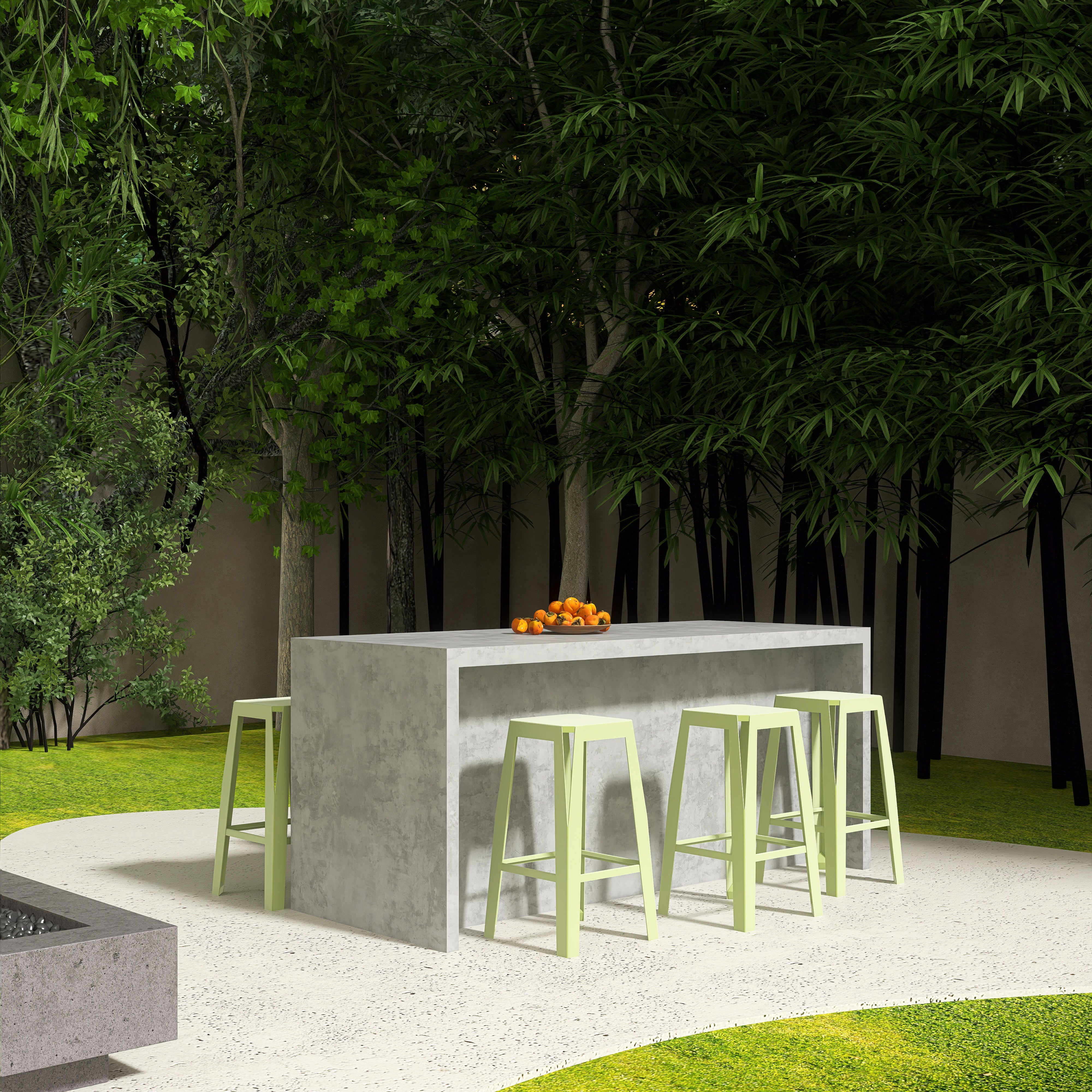 Scaun metalic de bar SPIC pentru terasa sau gradina, design modern si durabilitate