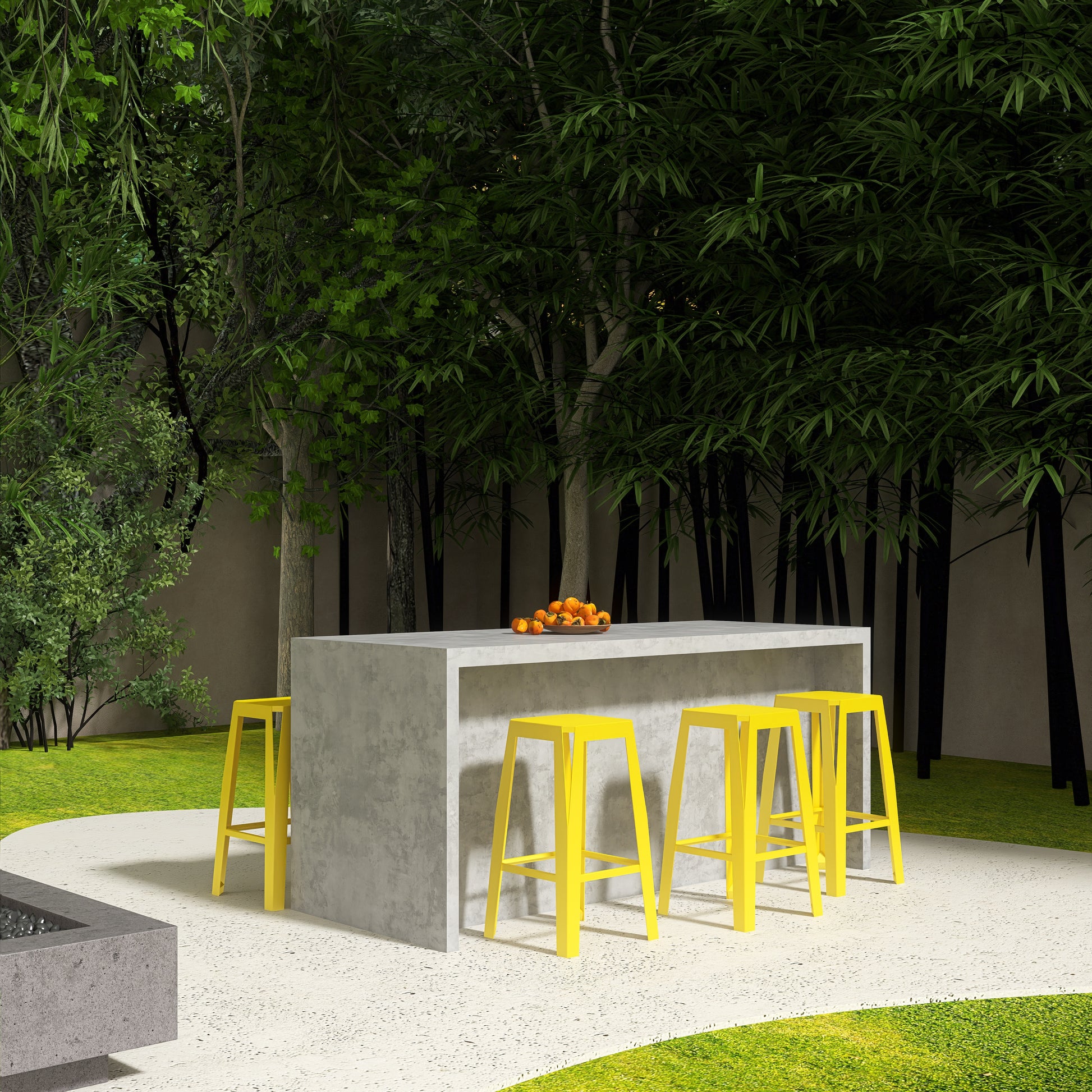 Scaun metalic de bar SPIC pentru terasa sau gradina, design modern si durabilitate