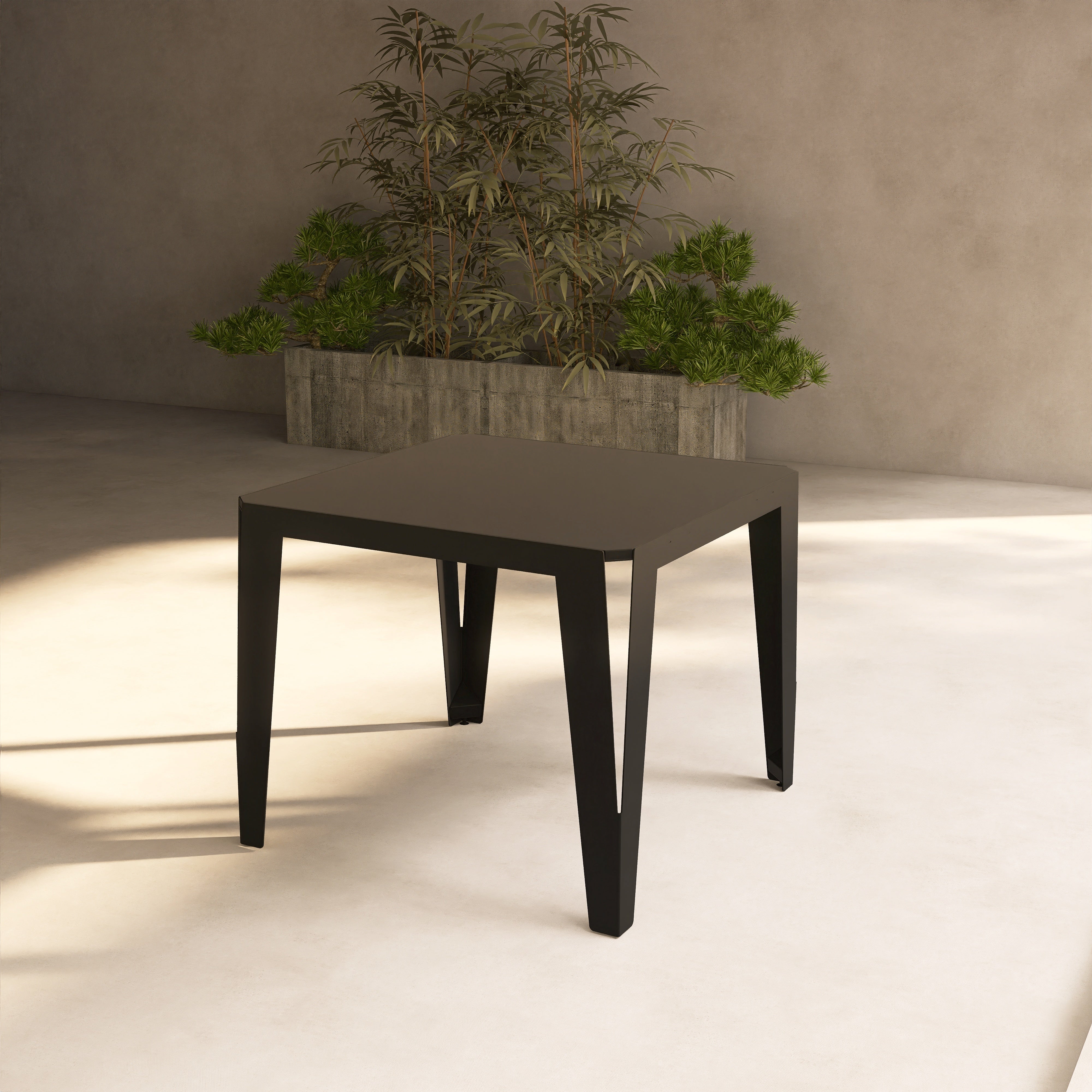 Masa metalica SPIC 4, robusta si eleganta, cu design modern si culori vibrante, ideala pentru terasa, gradina sau balcon